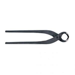 Black metal bonsai branch cutter tool.