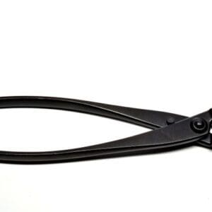 Black wire cutter on white background.