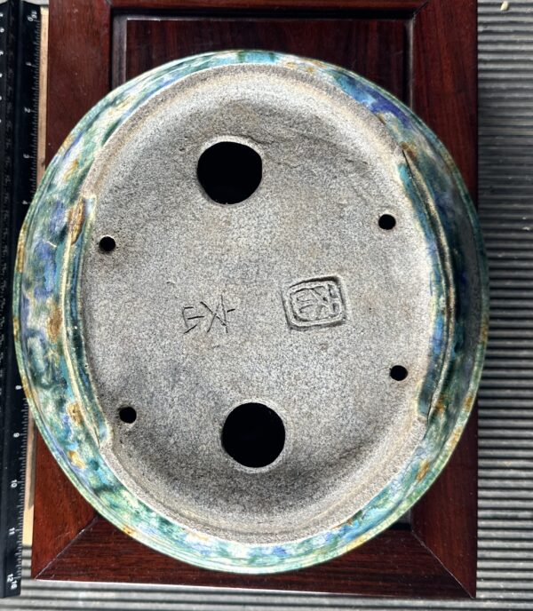 Hand Painted Glazed Oval Japanese Bonsai Pot by Bunzan - Bonsai Learning  Center
